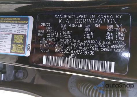 2022 Kia Seltos S z USA, uszkodzony, nr VIN KNDEUCAAXN7269706